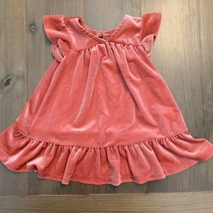 Velvet baby girl dress